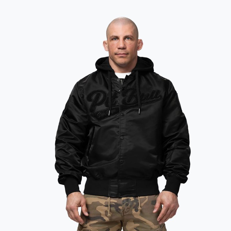 Férfi kabát Pitbull Mason San Diego Baseball Hooded black 4