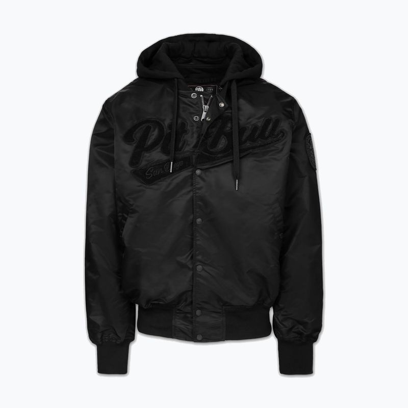 Férfi kabát Pitbull Mason San Diego Baseball Hooded black 5