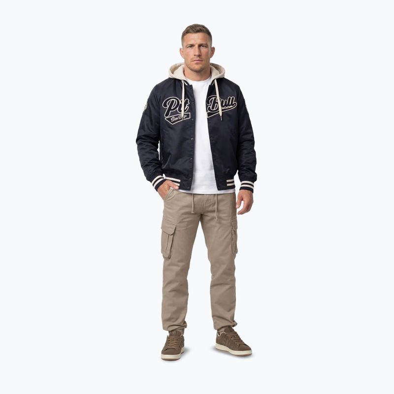 Férfi kabát Pitbull Mason San Diego Baseball Hooded dark navy/beige 2