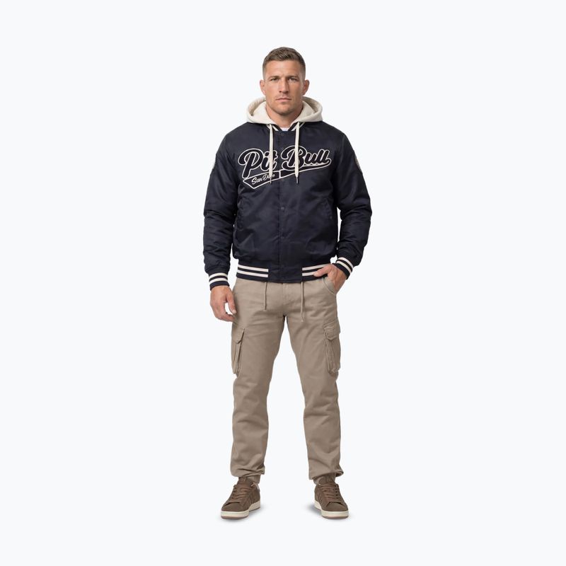 Férfi kabát Pitbull Mason San Diego Baseball Hooded dark navy/beige 3