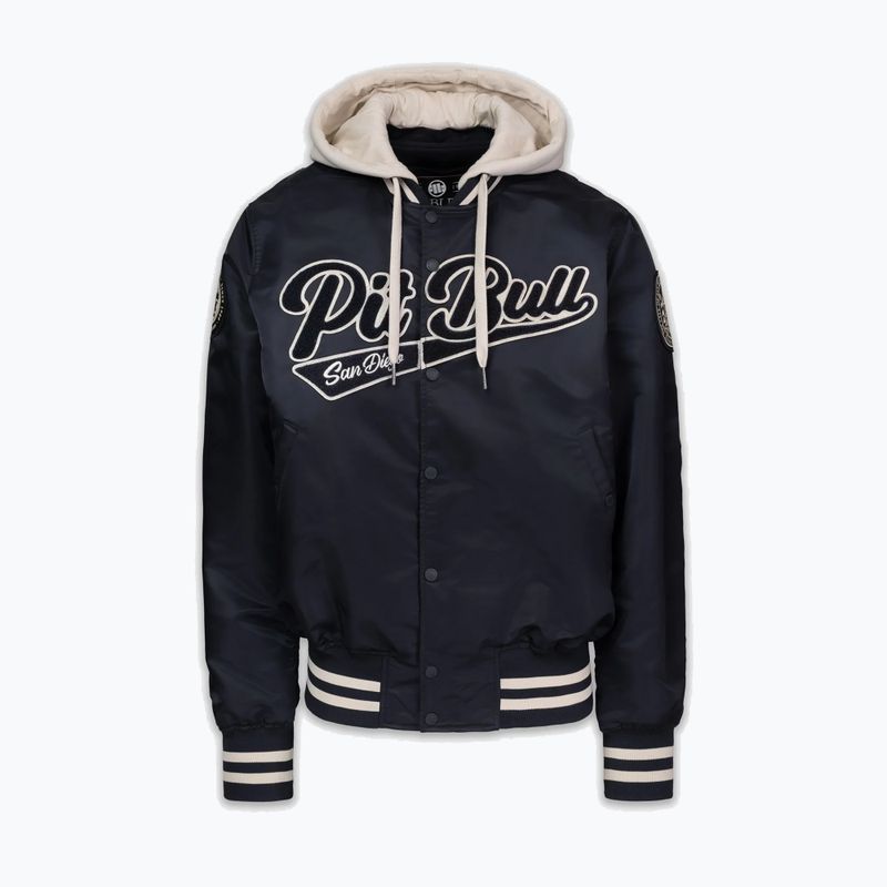 Férfi kabát Pitbull Mason San Diego Baseball Hooded dark navy/beige 4