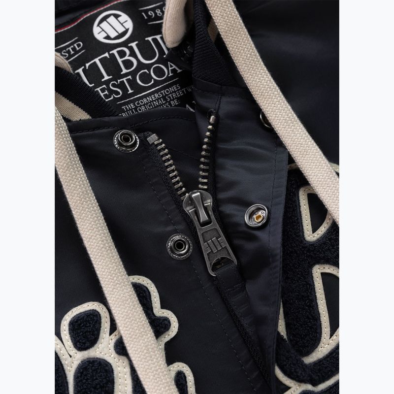 Férfi kabát Pitbull Mason San Diego Baseball Hooded dark navy/beige 8