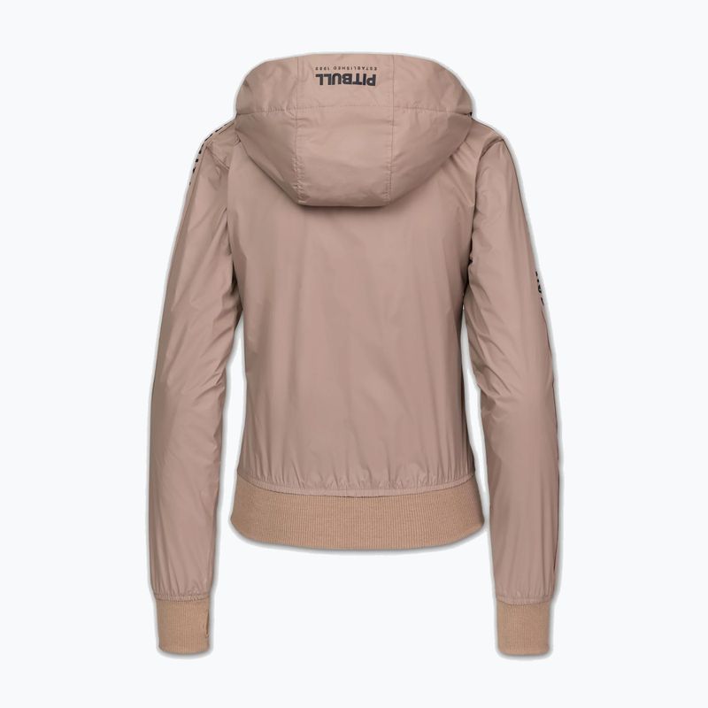 Női kabát Pitbull Aaricia Stripes Nylon Hooded dark sand 4