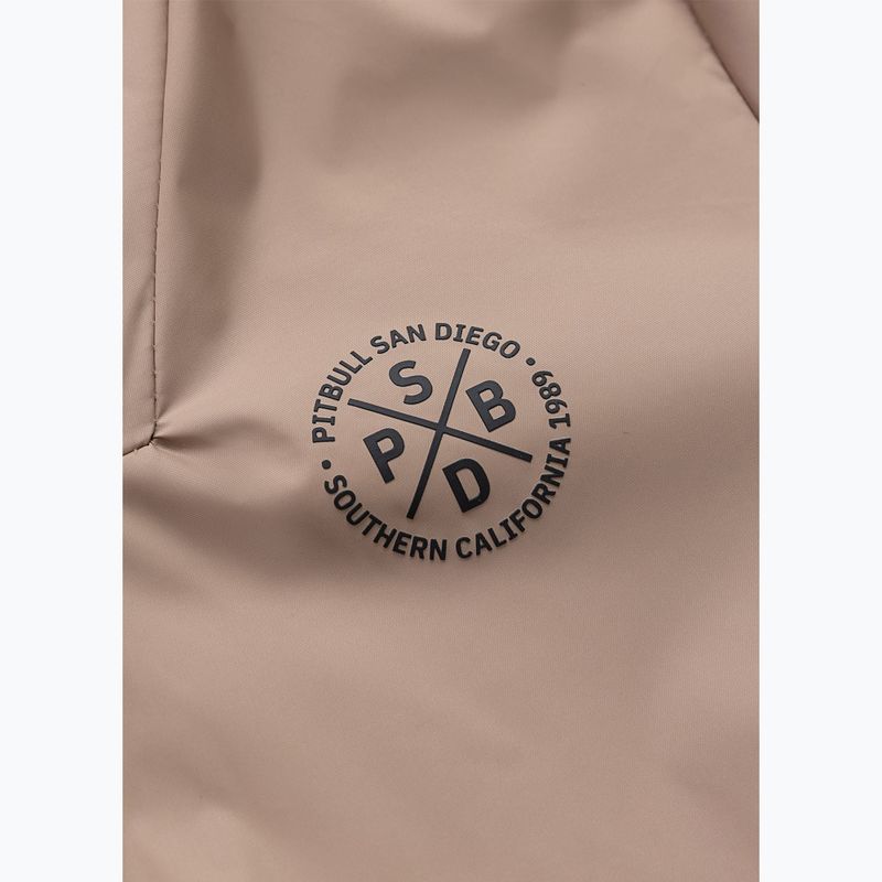 Női kabát Pitbull Aaricia Stripes Nylon Hooded dark sand 7