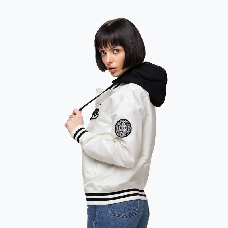 Női kabát Pitbull Angela San Diego Hooded Varsity off white 4