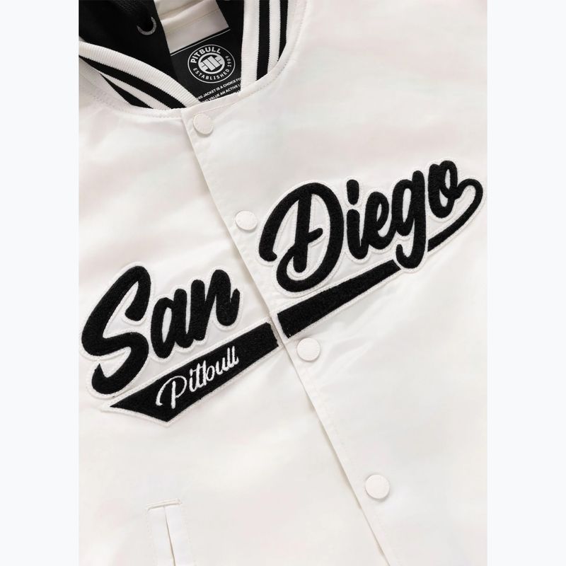 Női kabát Pitbull Angela San Diego Hooded Varsity off white 11