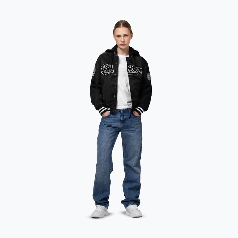 Női kabát Pitbull Angela San Diego Hooded Varsity black 2
