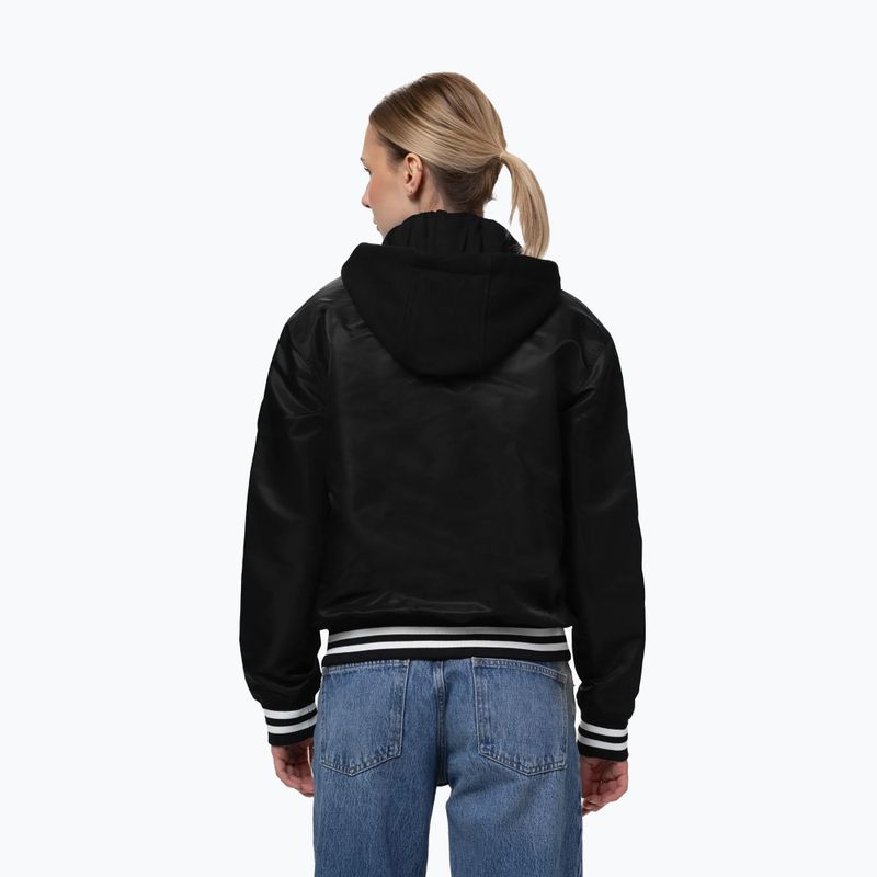 Női kabát Pitbull Angela San Diego Hooded Varsity black 3