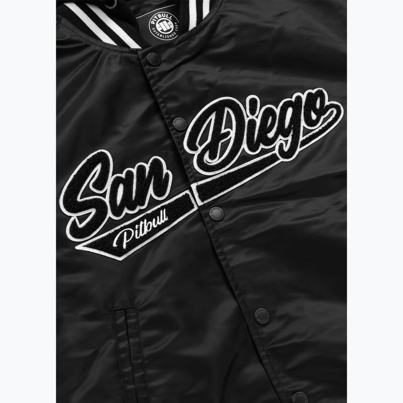 Női kabát Pitbull Angela San Diego Hooded Varsity black 13