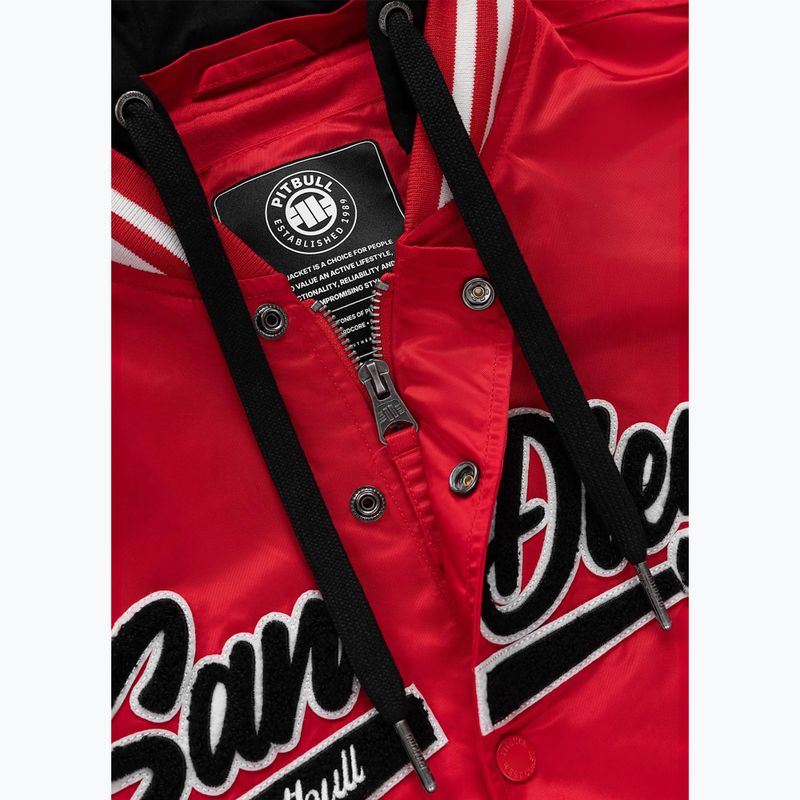 Női kabát Pitbull Angela San Diego Hooded Varsity fluo/red 8