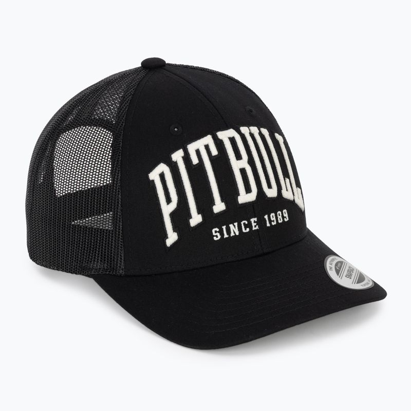 Férfi ellenzős sapka Pitbull Mesh "Pitbull Norton" Trucker Low Profile black/black
