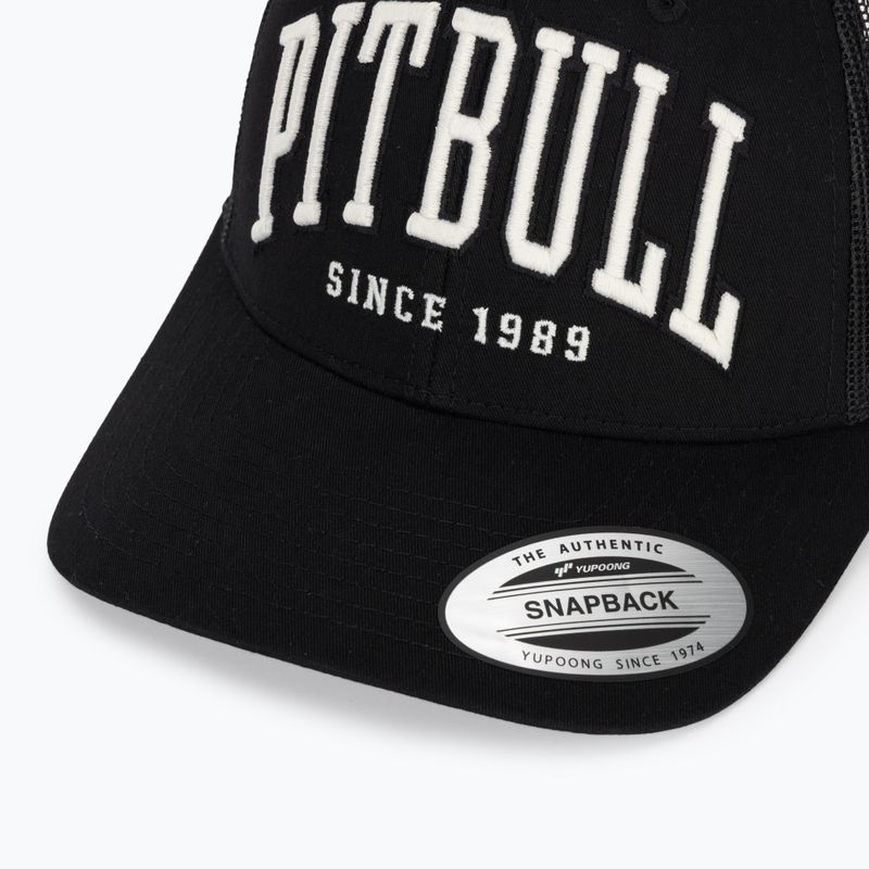 Férfi ellenzős sapka Pitbull Mesh "Pitbull Norton" Trucker Low Profile black/black 3