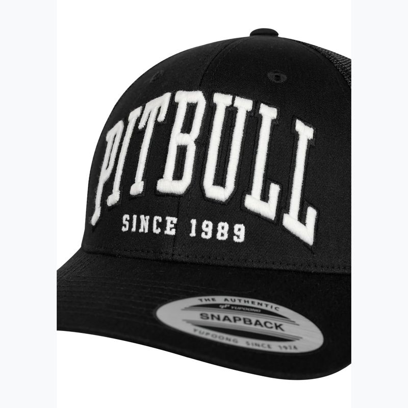 Férfi ellenzős sapka Pitbull Mesh "Pitbull Norton" Trucker Low Profile black/black 3