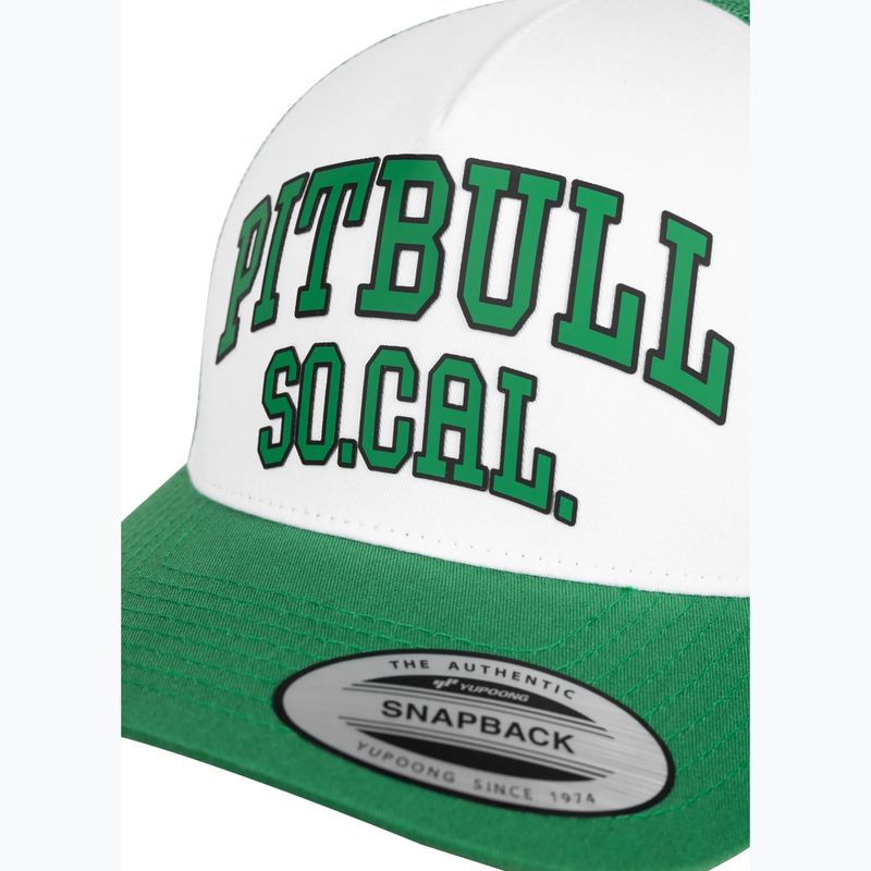Férfi Pitbull baseballsapka "SO.CAL.” Retro Trucker zöld/fehér 3
