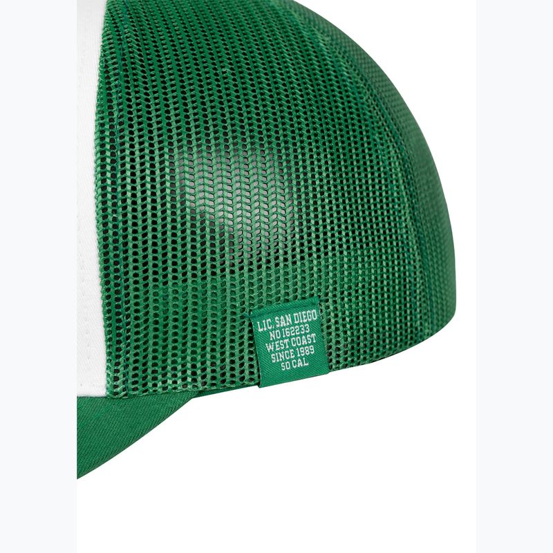 Férfi Pitbull baseballsapka "SO.CAL.” Retro Trucker zöld/fehér 5