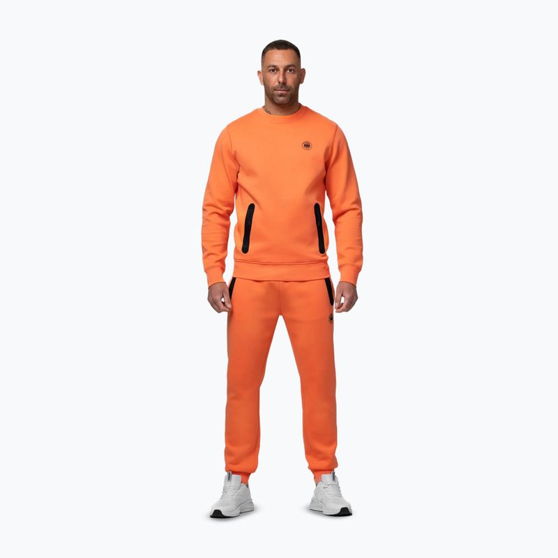 Férfi pulóver Pitbull Dogwood Crewneck Sweatshirt fluo orange 2
