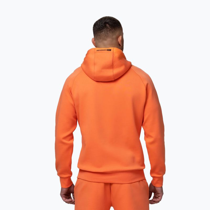 Férfi pulóver Pitbull Dogwood Hooded Sweatshirt fluo orange 3