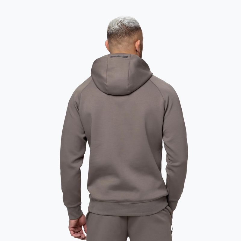 Férfi pulóver Pitbull Dogwood Hooded Sweatshirt taupe 3