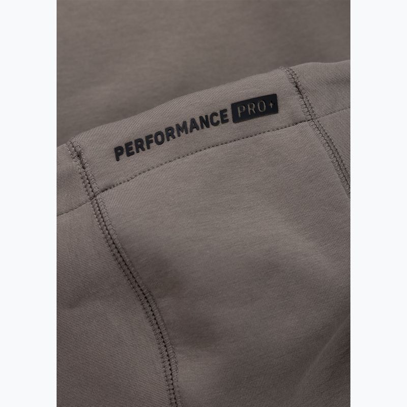 Férfi pulóver Pitbull Dogwood Hooded Sweatshirt taupe 9