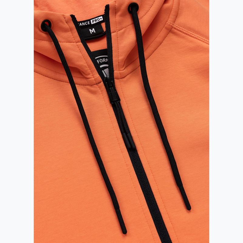 Férfi pulóver Pitbull Dogwood Hooded Zip Sweatshirt fluo orange 7