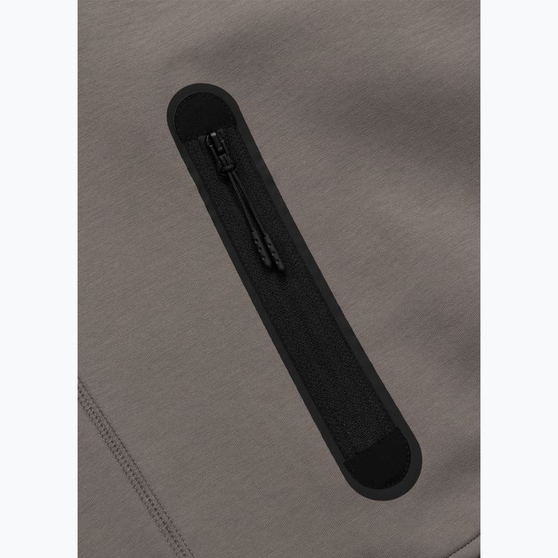 Férfi pulóver Pitbull Dogwood Hooded Zip Sweatshirt taupe 8