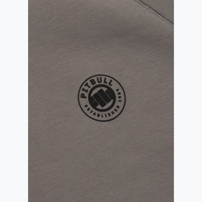 Férfi pulóver Pitbull Dogwood Hooded Zip Sweatshirt taupe 9