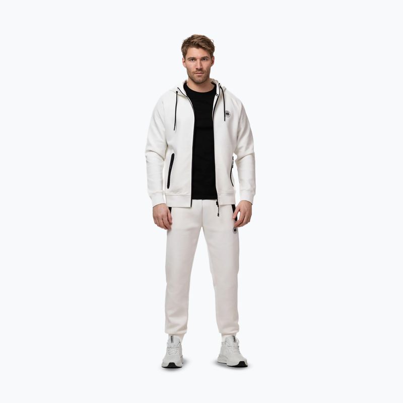 Férfi pulóver Pitbull Dogwood Hooded Zip Sweatshirt off white 2