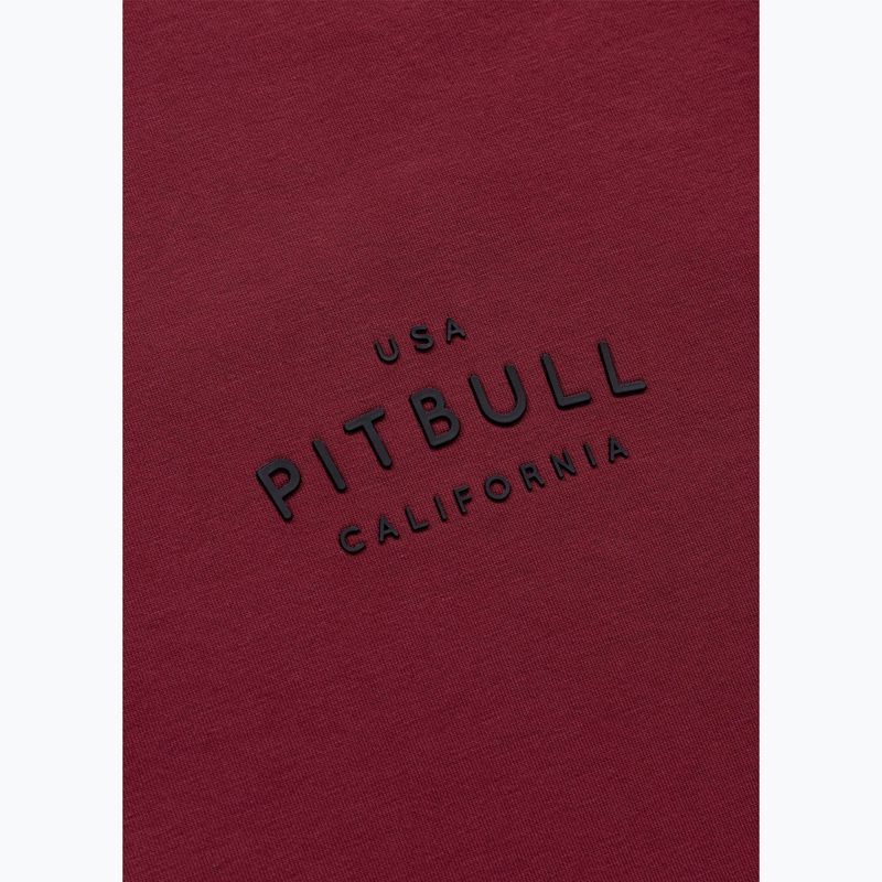 Férfi pulóver Pitbull Sampson Crewneck Sweatshirt burgundy 9