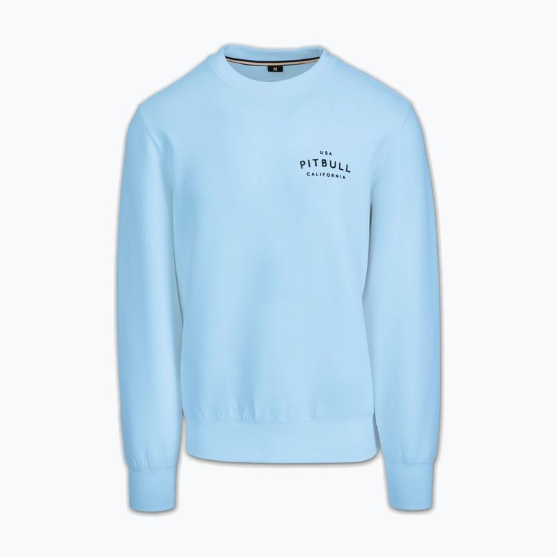 Férfi pulóver Pitbull Sampson Crewneck Sweatshirt sky blue 4