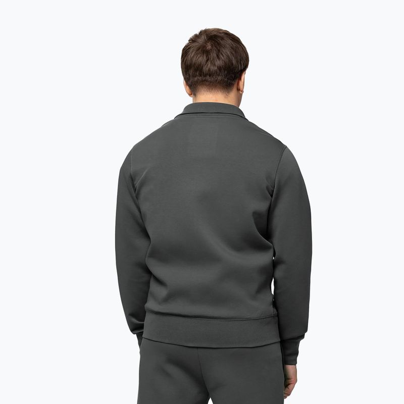 Férfi pulóver Pitbull Sampson Zip grey/green 3