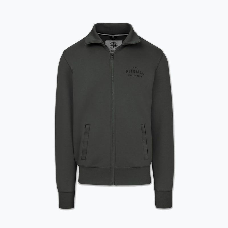 Férfi pulóver Pitbull Sampson Zip grey/green 5