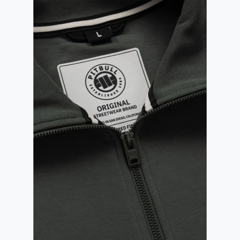 Férfi pulóver Pitbull Sampson Zip grey/green 7