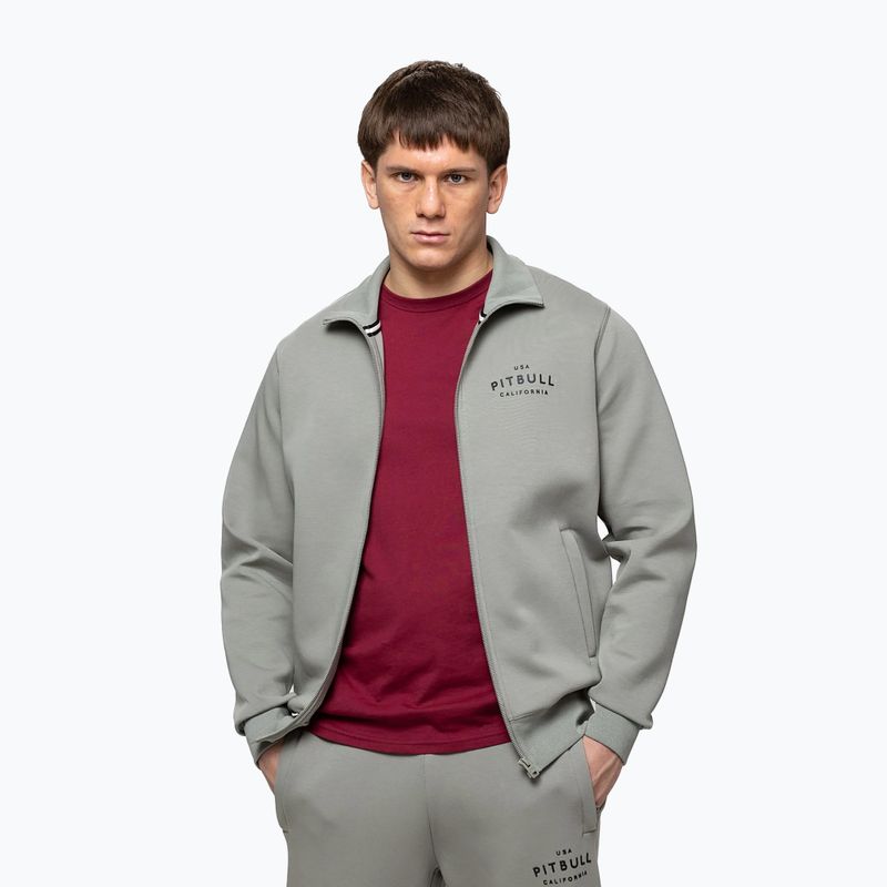 Férfi pulóver Pitbull Sampson Zip grey/harbour 5
