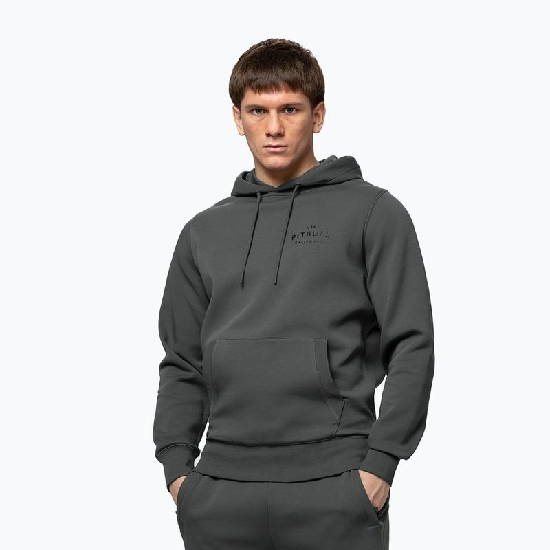 Férfi pulóver Pitbull Sampson Hooded Sweatshirt grey/green 4