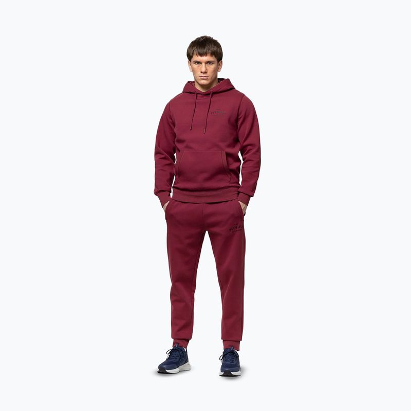 Férfi pulóver Pitbull Sampson Hooded Sweatshirt burgundy 2