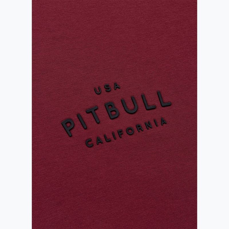 Férfi pulóver Pitbull Sampson Hooded Sweatshirt burgundy 12