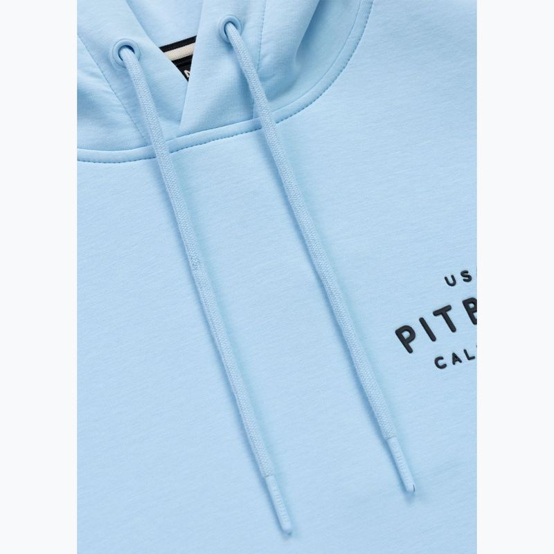 Férfi pulóver Pitbull Sampson Hooded Sweatshirt sky blue 7