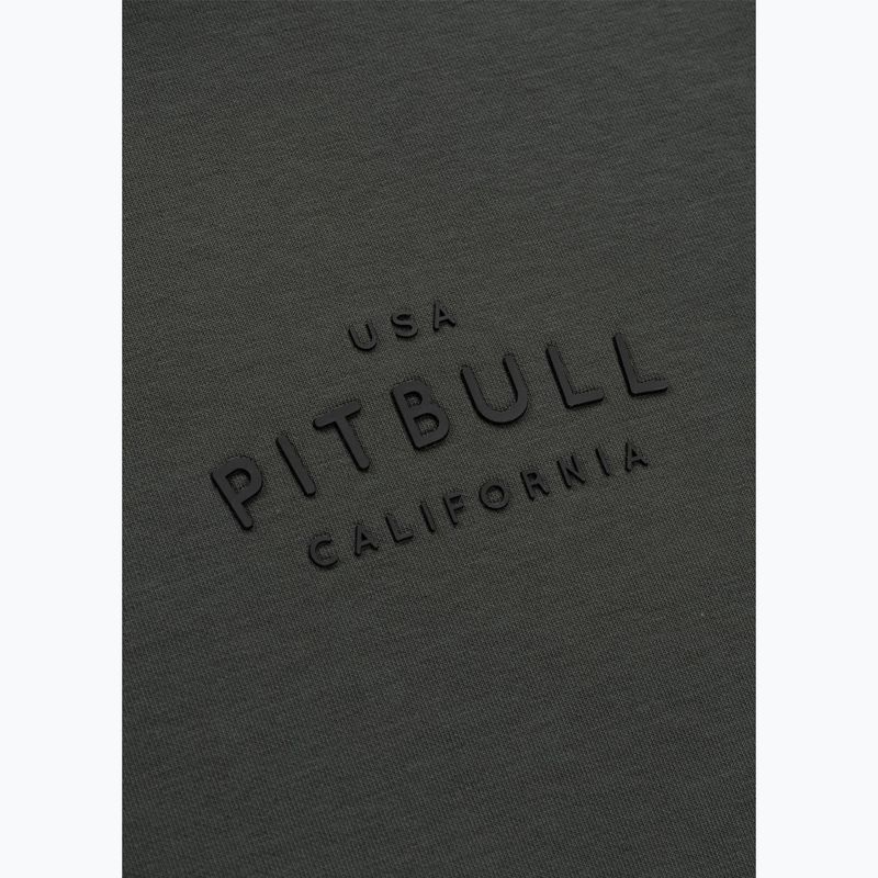 Férfi pulóver Pitbull Sampson Hooded Zip Sweatshirt grey/green 12