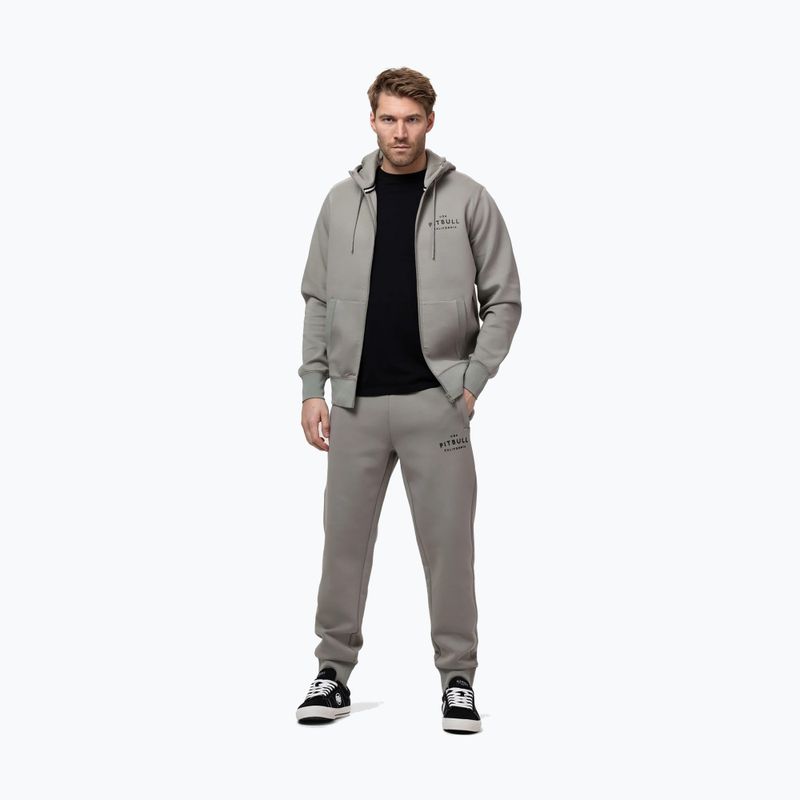 Férfi pulóver Pitbull Sampson Hooded Zip Sweatshirt grey/harbour 2