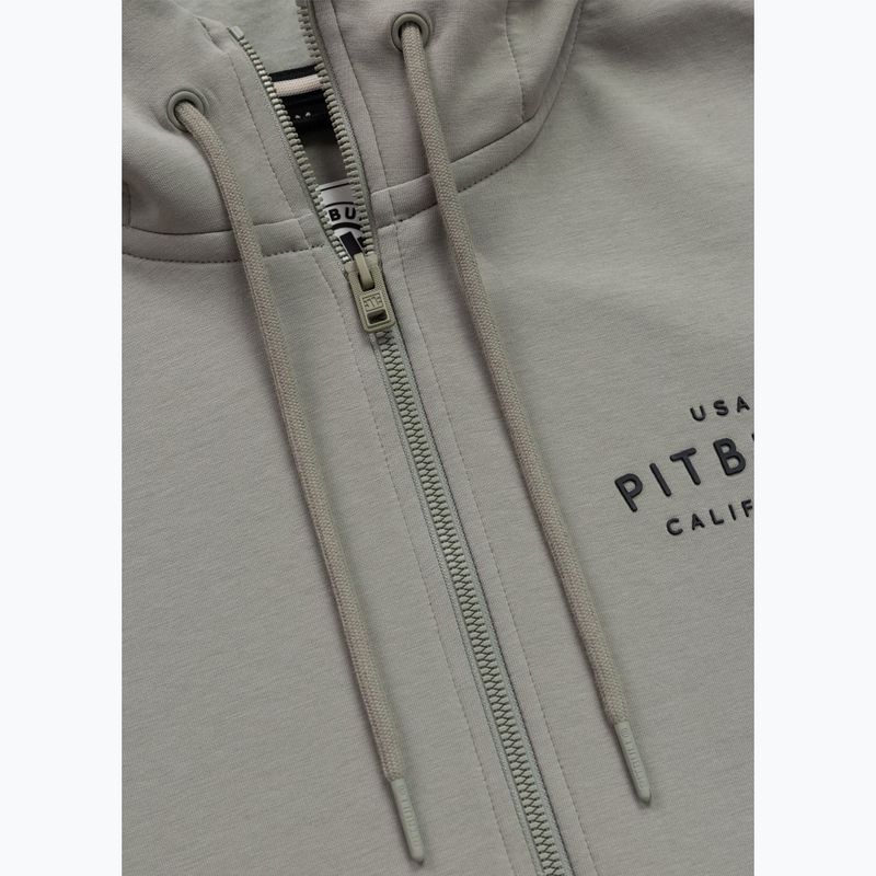 Férfi pulóver Pitbull Sampson Hooded Zip Sweatshirt grey/harbour 7