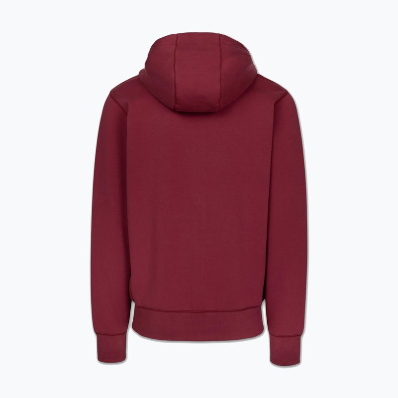 Férfi pulóver Pitbull Sampson Hooded Zip Sweatshirt burgundy 6