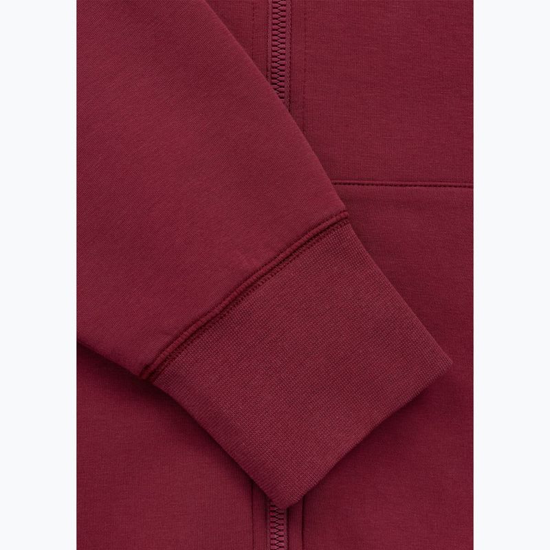 Férfi pulóver Pitbull Sampson Hooded Zip Sweatshirt burgundy 9
