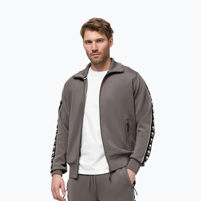 Férfi pulóver Pitbull Track Jacket Powers taupe 4