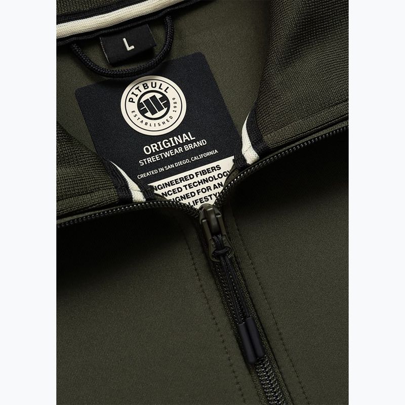 Férfi pulóver Pitbull Track Jacket Powers old green 5