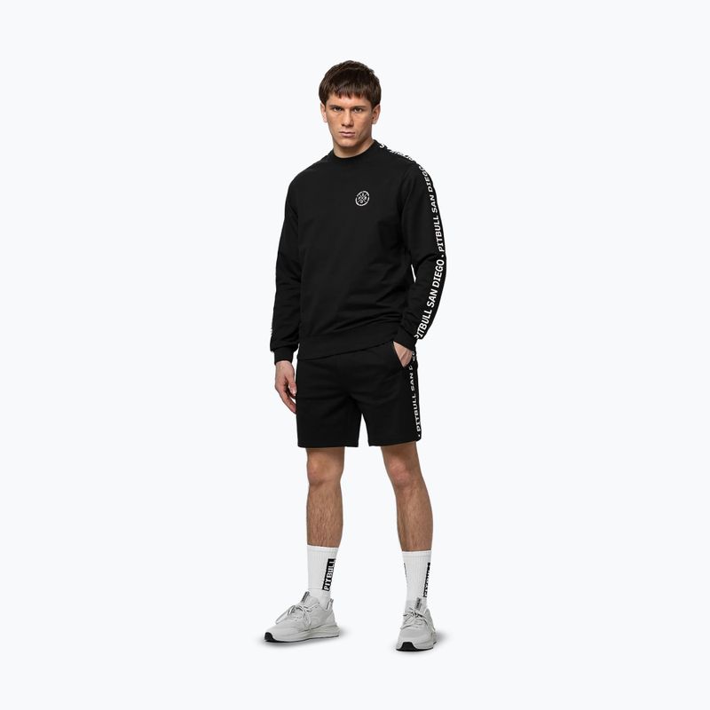 Férfi pulóver Pitbull Tape Parker Crewneck black 2
