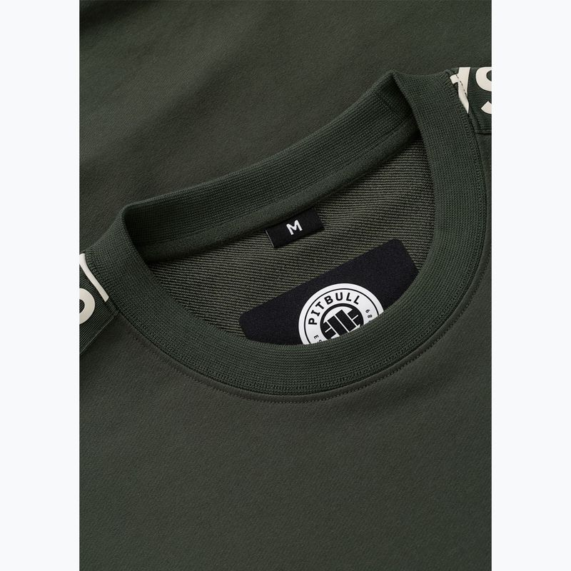 Férfi pulóver Pitbull Tape Parker Crewneck old green 7
