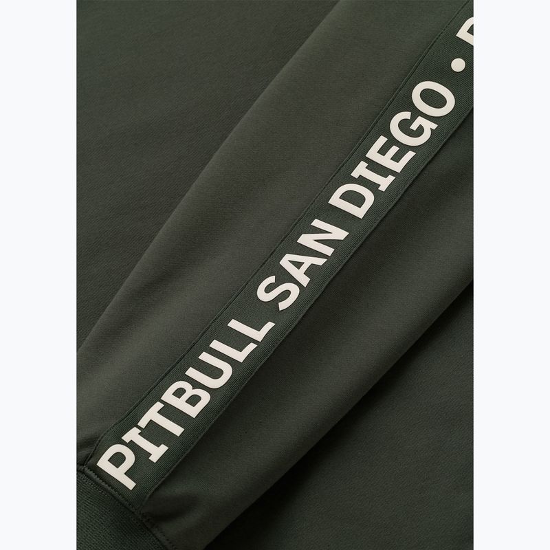 Férfi pulóver Pitbull Tape Parker Crewneck old green 9