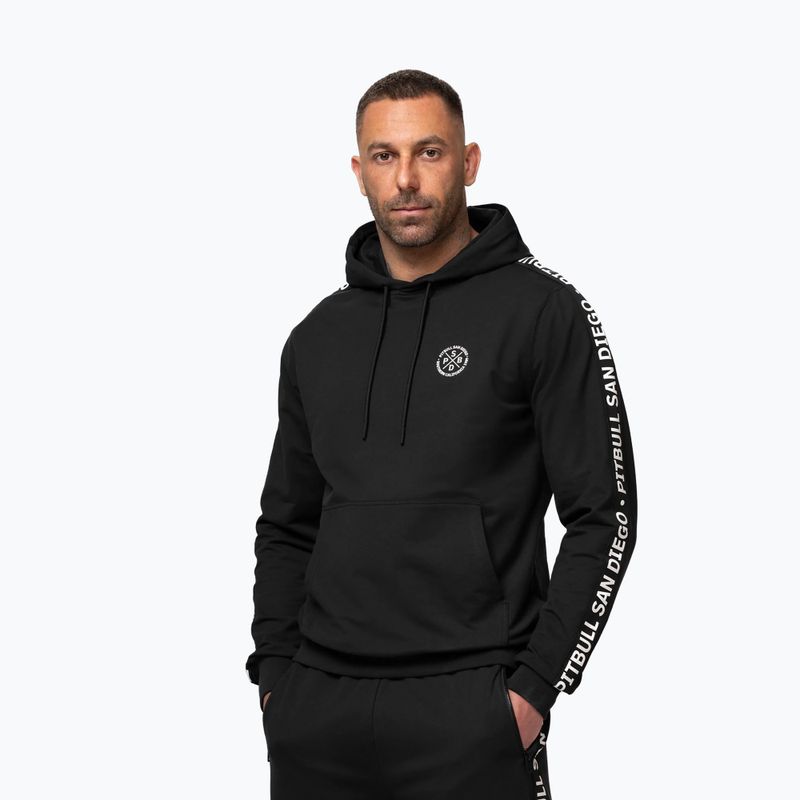 Férfi pulóver Pitbull Tape Parker Hooded black 4
