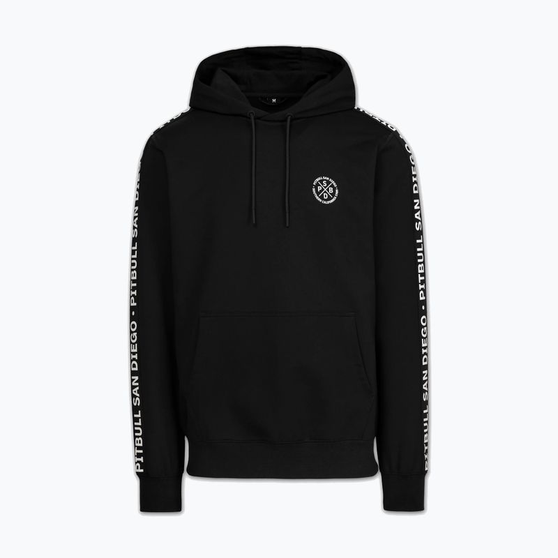 Férfi pulóver Pitbull Tape Parker Hooded black 5