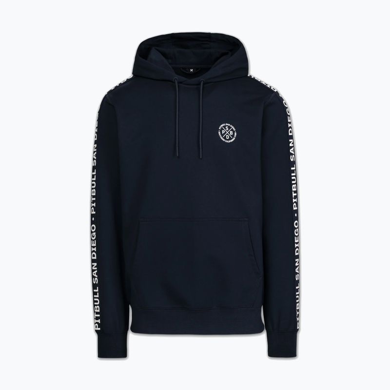 Férfi pulóver Pitbull Tape Parker Hooded dark navy 4